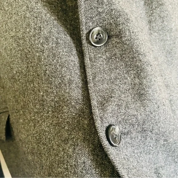 JoS A. Bank mens wool sport coat jacket size 52R/0 gray double button lined